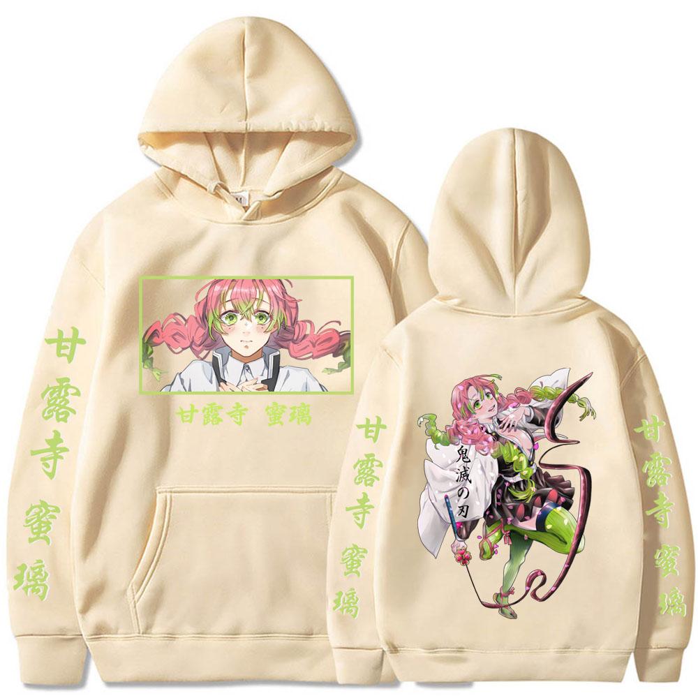 Anime Demon Killer Kawaii Kanroji Mitsuri Bedruckter Herren- und Damen-Harajuku-Pullover Langarm-Kapuzen-Unisex-Sweatshirt S bunt von Joom DACH