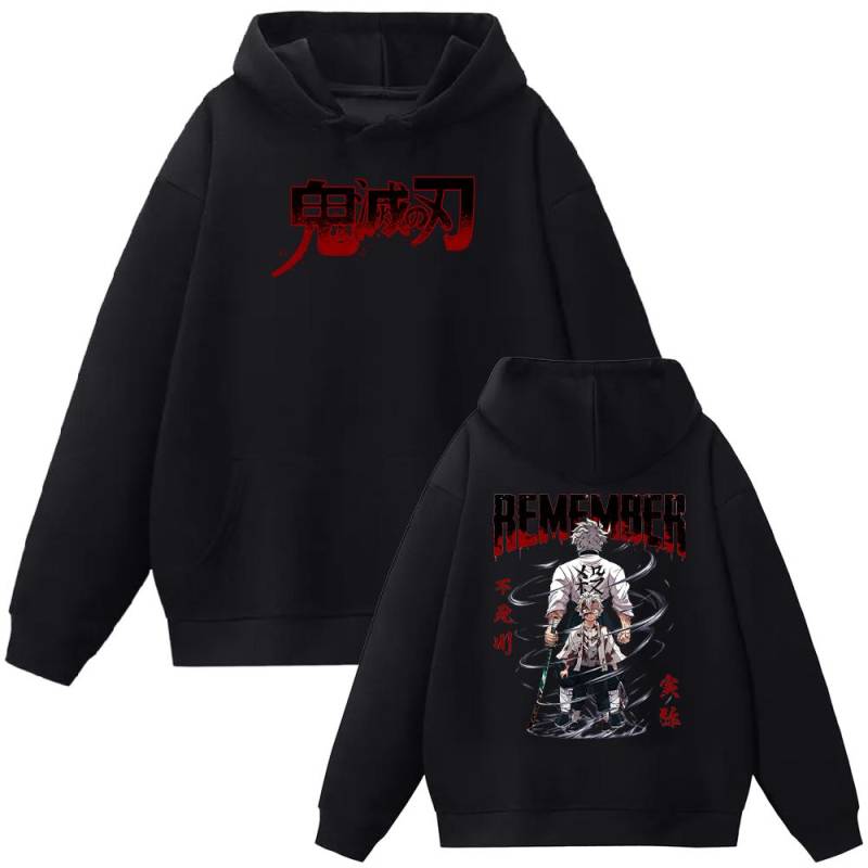 Anime Demon Slayer Shinazugawa Sanemi Grafikdruck Mit Kapuze Männer Frauen Klassische Hoodies Übergroßen Pullover Harajuku Männlichen Sweatshirt M schwarz von Joom DACH