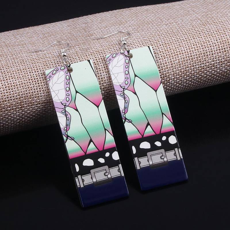 Anime Demon Slayer: Kimetsu no Yaiba, Tanjirou Nezuko, Shinobu Kyoujurou, Muichirou, Acryl-Ohrringe, Tropfenohrringe für Damen, Schmuck von Joom DACH