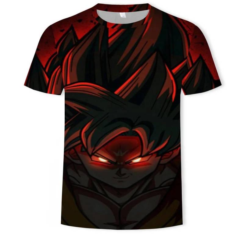 Anime Dragon Ball Son Goku 3D-Druck Kinder T-Shirt Sommermode Casual T-Shirt Junge Mädchen Unisex Kinderkleidung T-Shirt Tops L von Joom DACH