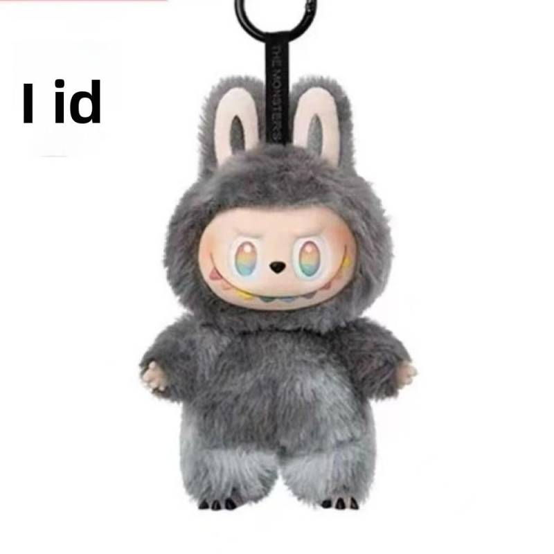 Anime Figur Labubu Geldbörsen Spielzeug Schlüsselanhänger Vinyl Anhänger Puppe Modell Spielzeug Plüschtier Niedliches Monster Schlüsselanhänger Spielzeug Geschenke schwarz von Joom DACH