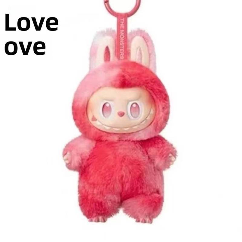 Anime Figur Labubu Geldbörsen Spielzeug Schlüsselanhänger Vinyl Anhänger Puppe Modell Spielzeug Plüschtier Niedliches Monster Schlüsselanhänger Spielzeug Geschenke rot von Joom DACH