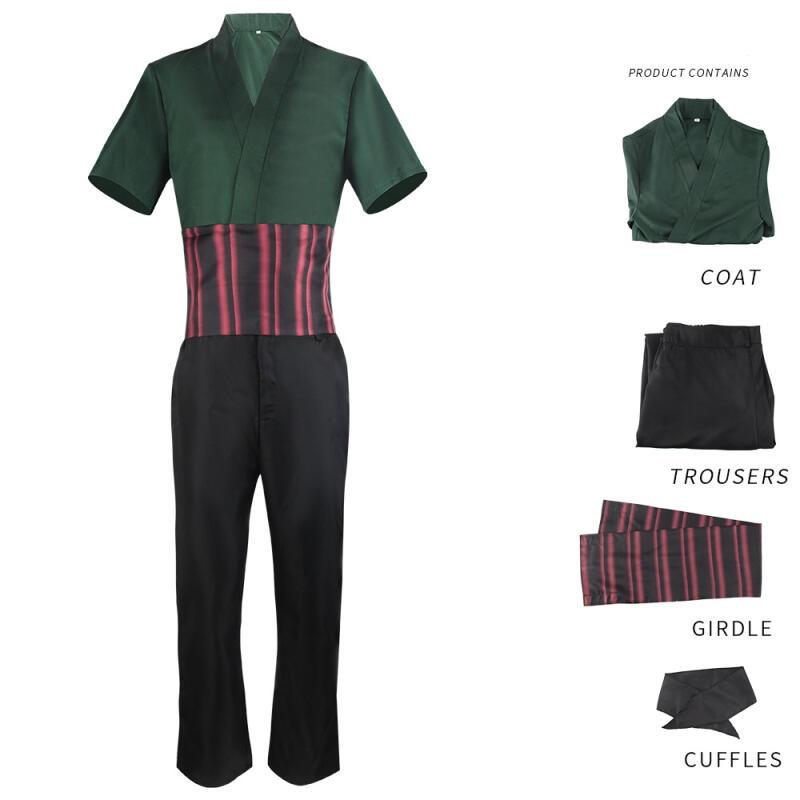 Anime Film Zoro Cosplay Kostüm Live Action Cosplay Top Hosen Full Set Halloween Karneval Party Kostüm für Männer L Anime Film Zoro Cosplay Kostüm Live Action Cosplay Top Hosen Full Set Halloween Karneval Party Kostüm für Männer L von Joom DACH