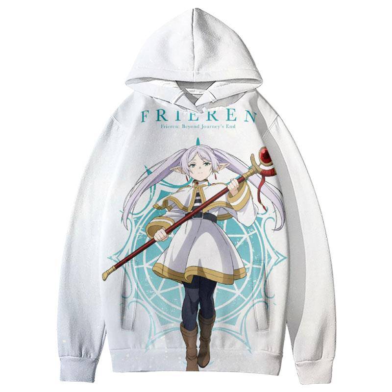 Anime Frieren bei der Beerdigung Männer Frauen Hoodies Herbst Casual Pullover Sweats Hoodie Mode Cosplay Sweatshirts Hip Hop Sweatshirt Kleidung XL von Joom DACH