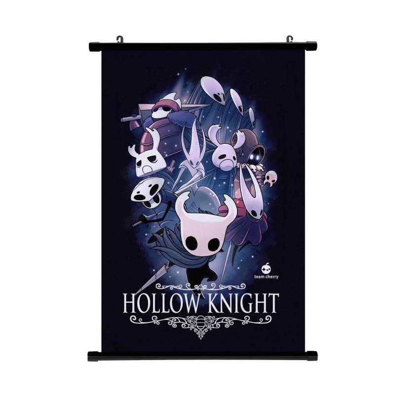 Anime Hollow Knight Scroll Poster Hot Game Cartoon Cosplay Wanddekoratives Gemälde Wohnzimmer Schlafzimmer Dekoration Heimdekor 30*45cm von Joom DACH