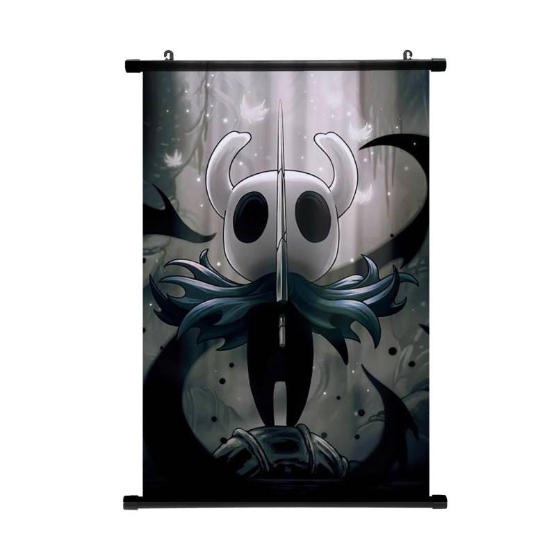 Anime Hollow Knight Scroll Poster Hot Game Cartoon Cosplay Wanddekoratives Gemälde Wohnzimmer Schlafzimmer Dekoration Heimdekor 40*60cm beige von Joom DACH