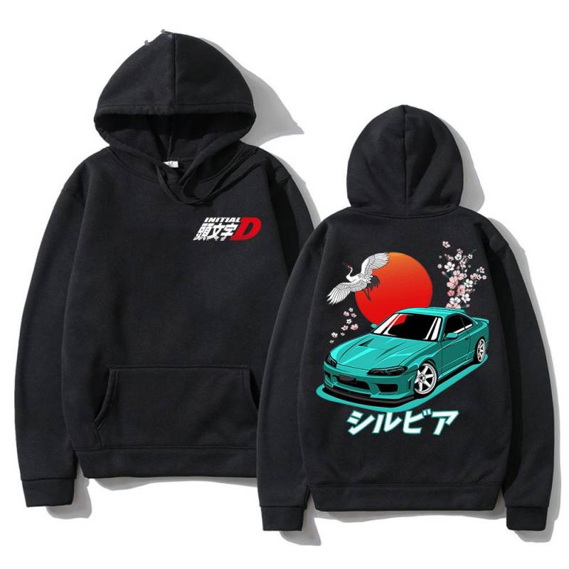 Anime Initial D Drift 2d Druck Männer/Frauen Baumwolle Hoodie Casual Übergroßen Pullover Beliebte Sweatshirt Mode Tops Unisex Kleidung XL von Joom DACH