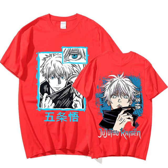 Anime Jujutsu Kaisen Satoru Gojo Grafik Gedruckt T-shirt Männer Frauen Casual Kurzen Ärmeln Baumwolle Sommer T-shirts Übergroßen Gothic Streetwear S rot Anime Jujutsu Kaisen Satoru Gojo Grafik Gedruckt T-shirt Männer Frauen Casual Kurzen Ärmeln Baumwolle Sommer T-shirts Übergroßen Gothic Streetwear S rot von Joom DACH