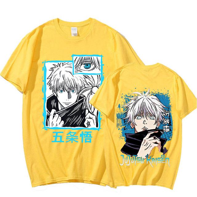 Anime Jujutsu Kaisen Satoru Gojo Grafik Gedruckt T-shirt Männer Frauen Casual Kurzen Ärmeln Baumwolle Sommer T-shirts Übergroßen Gothic Streetwear XS gelb Anime Jujutsu Kaisen Satoru Gojo Grafik Gedruckt T-shirt Männer Frauen Casual Kurzen Ärmeln Baumwolle Sommer T-shirts Übergroßen Gothic Streetwear XS gelb von Joom DACH