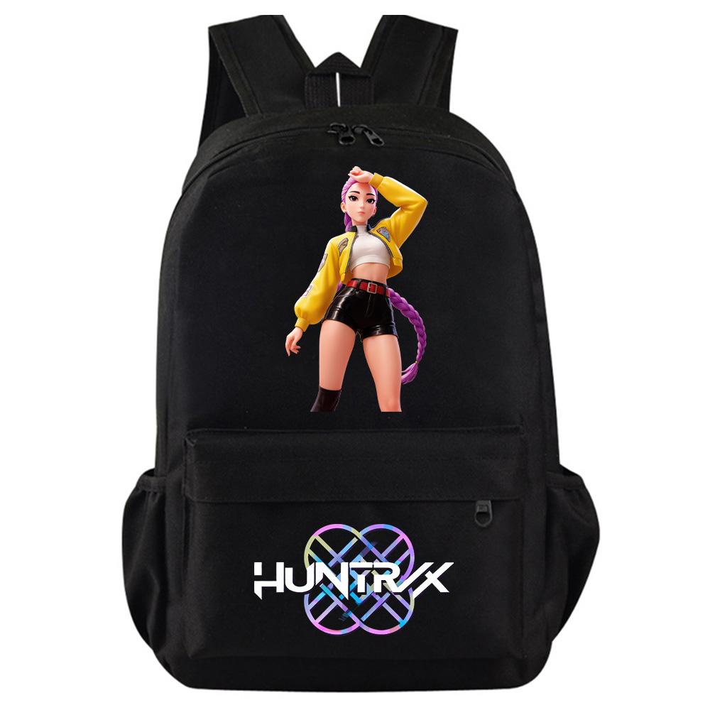 Anime K-Pop Dämonenjäger Bedruckter Rucksack für Teenager Schüler Mädchen Junge Schultasche Schultasche Damen Große Kapazität Wasserdicht Reisetasche Kindergeschenk von Joom DACH