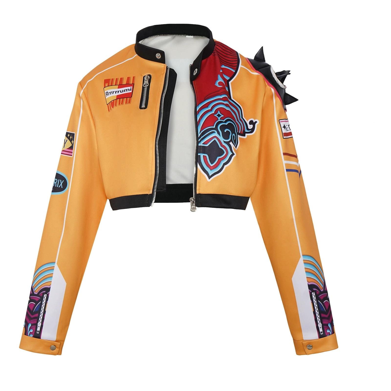 Anime KPOP Cosplay Dämonenjäger Rumi Kostüm Mantel Jacke Outfit für Mädchen Erwachsene Frauen Halloween Karneval Maskerade Anzug S&Demon Hunters von Joom DACH