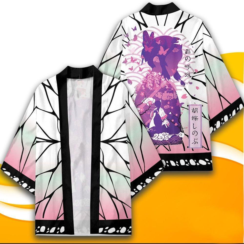 Anime Kimono Dämon Slayer Kimetsu keine Yaiba Japan Mantel Kimono Haori Yukata Cosplay Hemd Mantel Frauen Männer Sommer Kleidung S von Joom DACH