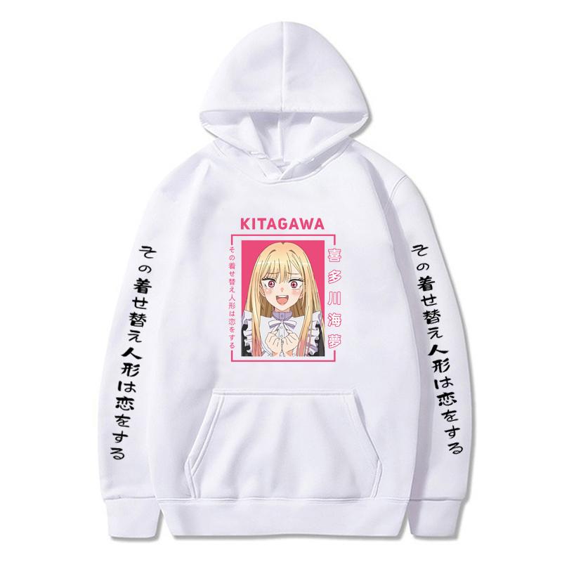 Anime My Dress-Up Darling Kitagawa Marin Niedlicher grafischer Aufdruck mit Kapuze für Männer und Frauen Übergroßes Sweatshirt Harajuku Streetwear L weiß Anime My Dress-Up Darling Kitagawa Marin Niedlicher grafischer Aufdruck mit Kapuze für Männer und Frauen Übergroßes Sweatshirt Harajuku Streetwear L weiß von Joom DACH