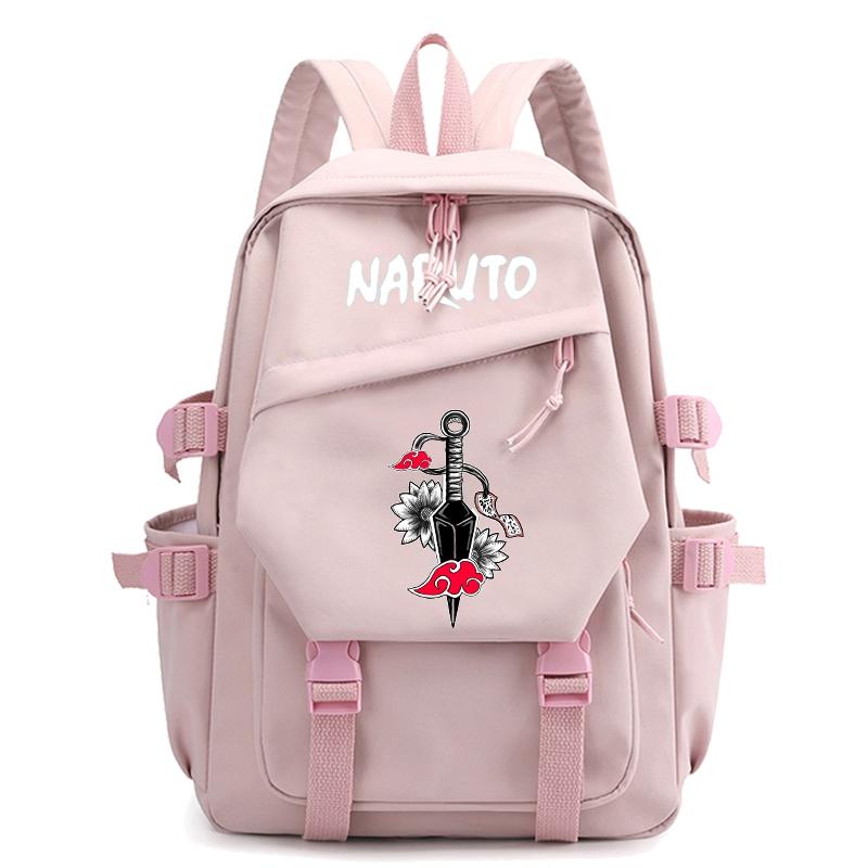 Anime Naruto-Rucksack, Schulranzen für Jungen und Mädchen, großer Rucksack mit großer Kapazität, Büchertasche, Geschenk für Kinder, Männer und Frauen, Freizeit-Reisetasche von Joom DACH