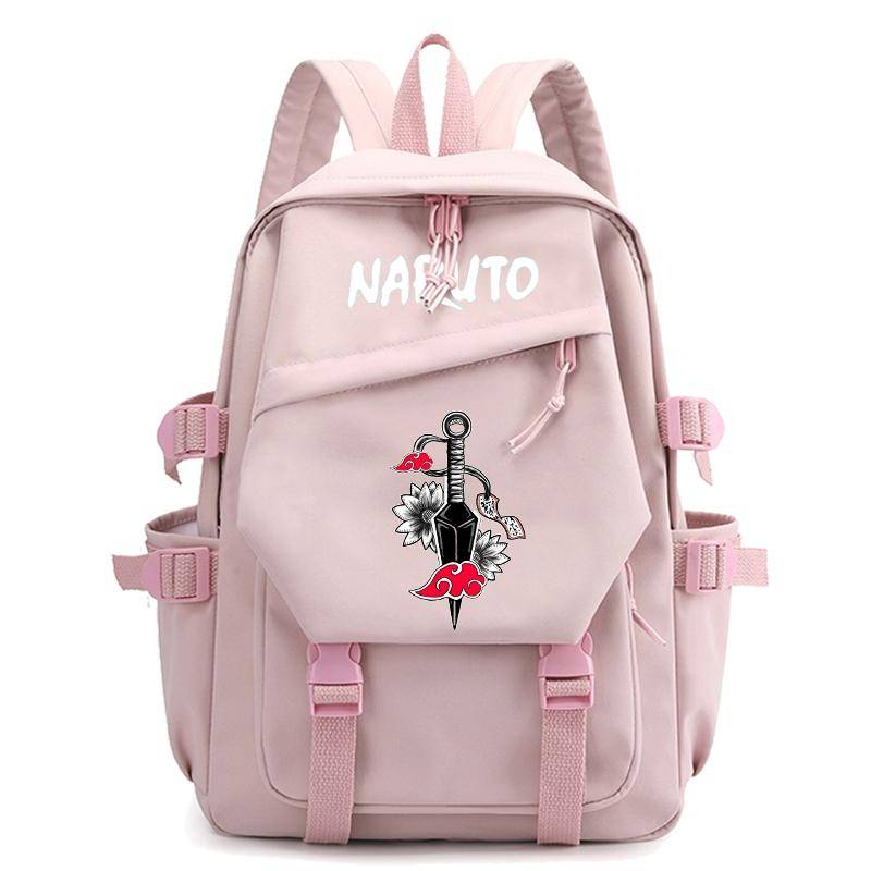 Anime Naruto-Rucksack, Schulranzen für Jungen und Mädchen, großer Rucksack mit großer Kapazität, Büchertasche, Geschenk für Kinder, Männer und Frauen, Freizeit-Reisetasche von Joom DACH