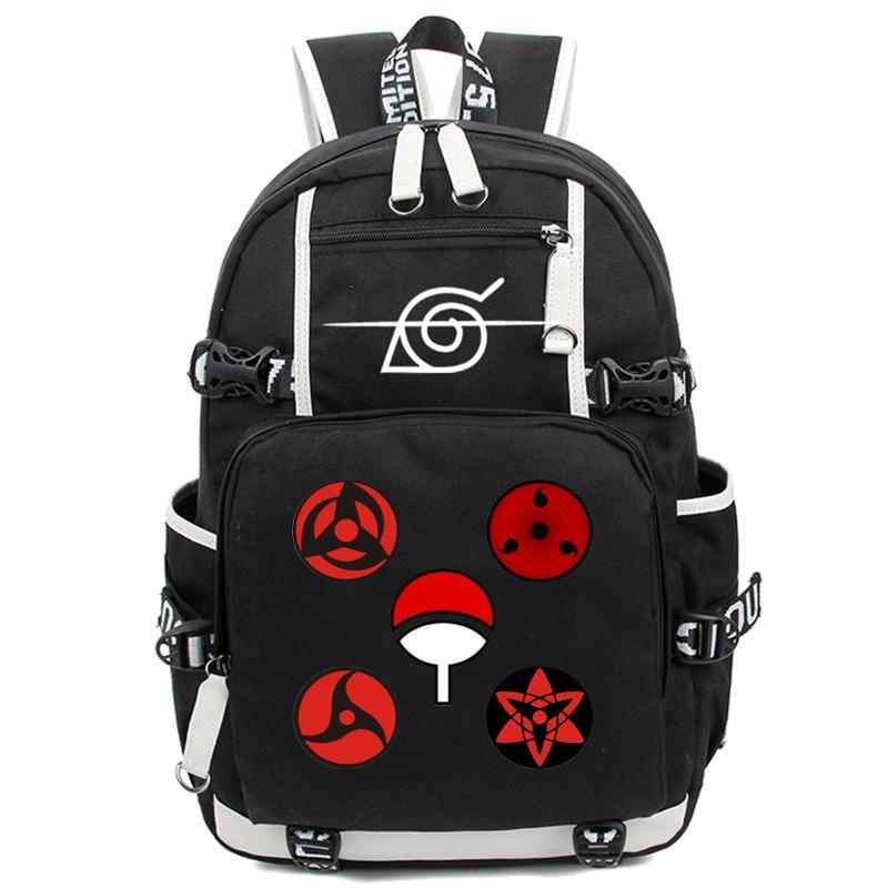 Anime Naruto Rucksack für Teenager, Jungen, Mädchen, Schulrucksack, Schüler, Schultasche, Männer und Frauen, Freizeit, USB-Reisetaschen, Rucksack von Joom DACH
