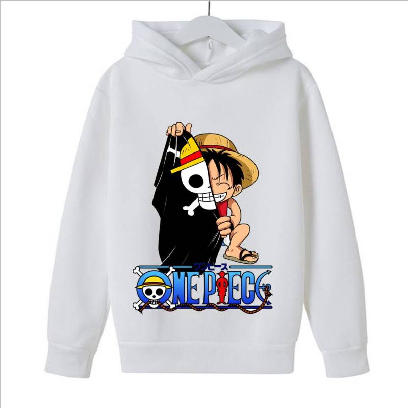 Anime One Piece Hoodies Luffy Lässig Ace Law Roronoa Zoro Luffy Streetwear Kinder Jungen Sweatshirts Pullover Kapuzenpullover Mode Kostüm 140 von Joom DACH