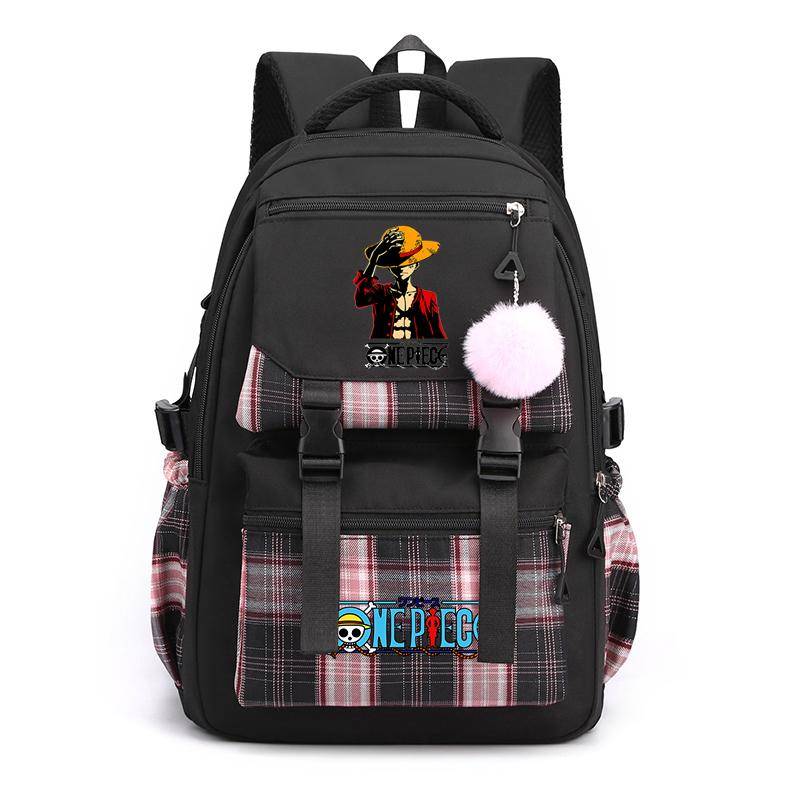 Anime One Piece Klassische weibliche Kawaii Tasche liefert Schreibwaren Teenager zurück zur Schule Casual Rucksack Mädchen junge Studenten Männer Frauen Wandern Reisetasche von Joom DACH
