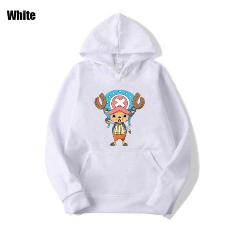 Anime One Piece Tony Tony Chopper Bedruckter Hoodie Männer Frauen Anime Hoodie Langarm Fleece Pullover Herbst Winter Sweatshirt M weiß von Joom DACH