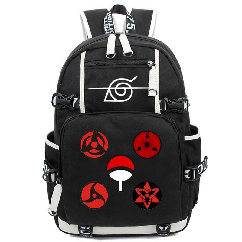 Anime Rucksack Schultasche Teenager Akatsuki Itachi Sharingan Cosplay Jungen Mädchen Laptop Taschen Reiserucksack von Joom DACH