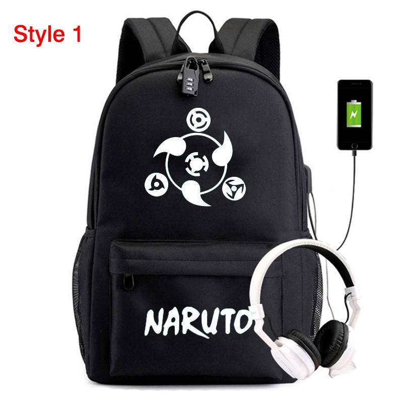 Anime Rucksack Schultasche Teenager Akatsuki Itachi Sharingan Cosplay Jungen Mädchen Laptop Taschen Reiserucksack von Joom DACH