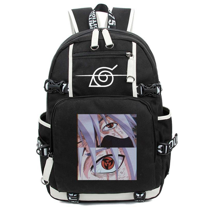 Anime Rucksack Schultasche Teenager Akatsuki Itachi Sharingan Cosplay Jungen Mädchen Laptop Taschen Reiserucksack von Joom DACH