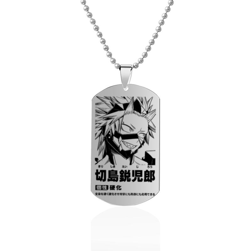Anime Surroundings My Hero Academia Charakter Einführung Halskette Edelstahl Dog Tag Anhänger Herren Halskette von Joom DACH