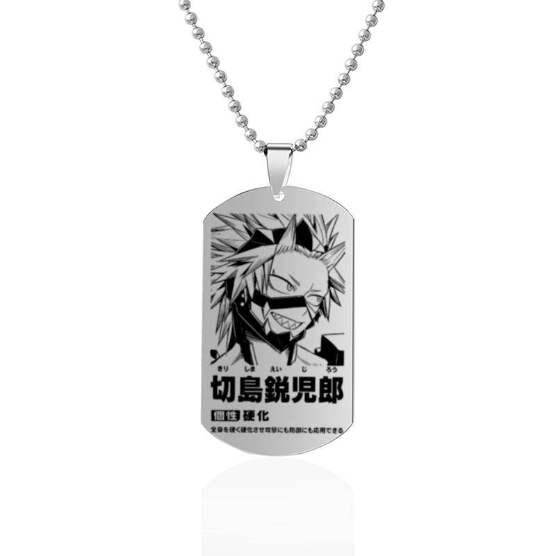 Anime Surroundings My Hero Academia Charakter Einführung Halskette Edelstahl Dog Tag Anhänger Herren Halskette von Joom DACH