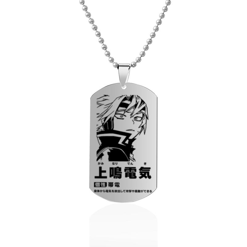 Anime Surroundings My Hero Academia Charakter Einführung Halskette Edelstahl Dog Tag Anhänger Herren Halskette von Joom DACH