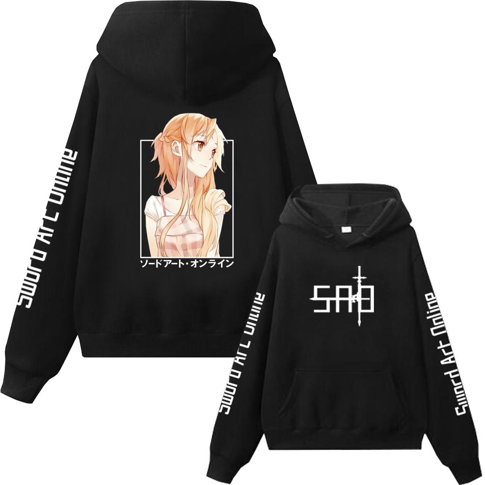 Anime Sword Art Online Übergröße Hoodie Kirito und Asuna Männer Frauen Paar Sweatshirts Harajuku Langarm Unisex Warmer Pullover M schwarz Anime Sword Art Online Übergröße Hoodie Kirito und Asuna Männer Frauen Paar Sweatshirts Harajuku Langarm Unisex Warmer Pullover M schwarz von Joom DACH