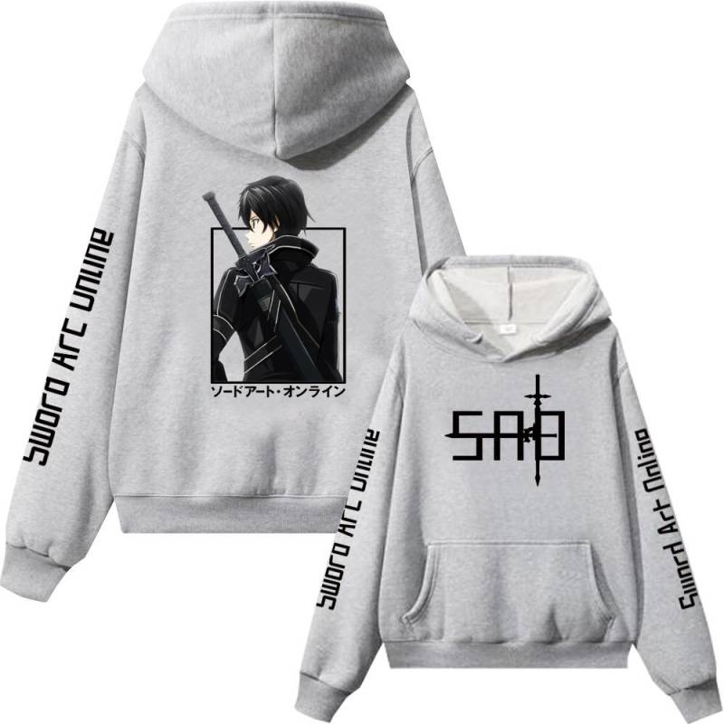 Anime Swordsmanship Online Paar Hoodie Herren- und Damen-Sportshirt Harajuku Langarm Wolle Warm Hoodie Hoodie XL von Joom DACH