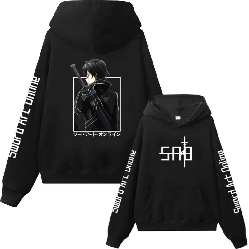 Anime Swordsmanship Online Paar Hoodie Herren- und Damen-Sportshirt Harajuku Langarm Wolle Warm Hoodie Hoodie XL von Joom DACH