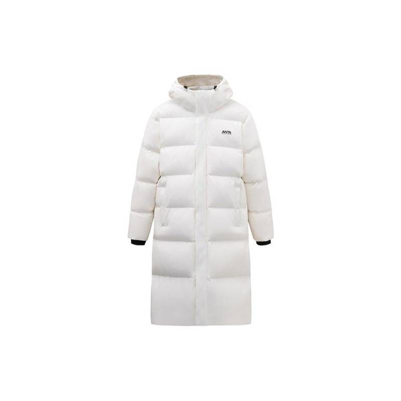 Anta Buchstaben Reißverschluss Kapuzenjacke Lang Schnee Shell Daunenjacke Herren Oberbekleidung Reinweiß 952348902-1 2XL von Joom DACH
