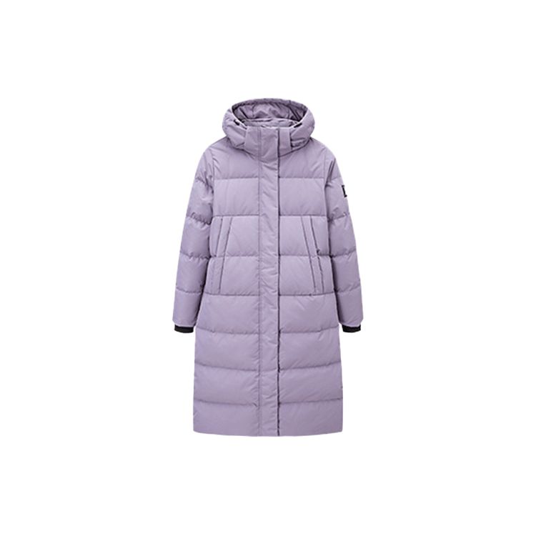 Anta Lange knielange wasserabweisende Daunenjacke mit Kapuze Damen Oberbekleidung Lila 962147970-3 M von Joom DACH