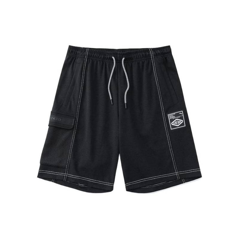 Anta Shorts mit Kordelzug und Netztasche für Herren, Schwarz, 952221740-3 S von Joom DACH