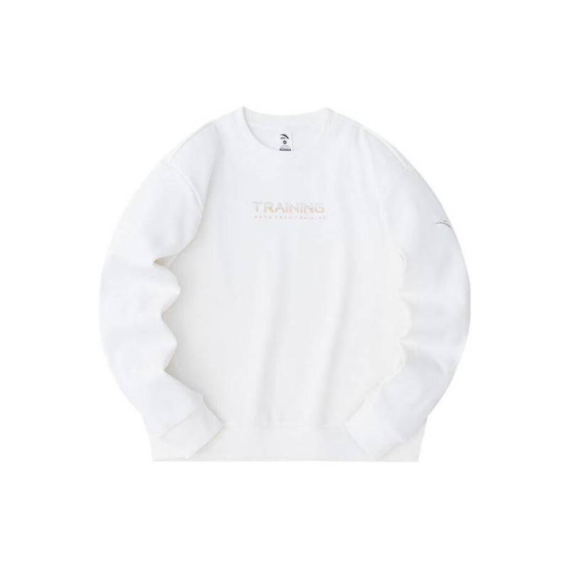 Anta Training Series Letter Rundhals-Pullover-Sweatshirt für Damen, Papierweiß, 162347720-1 S von Joom DACH