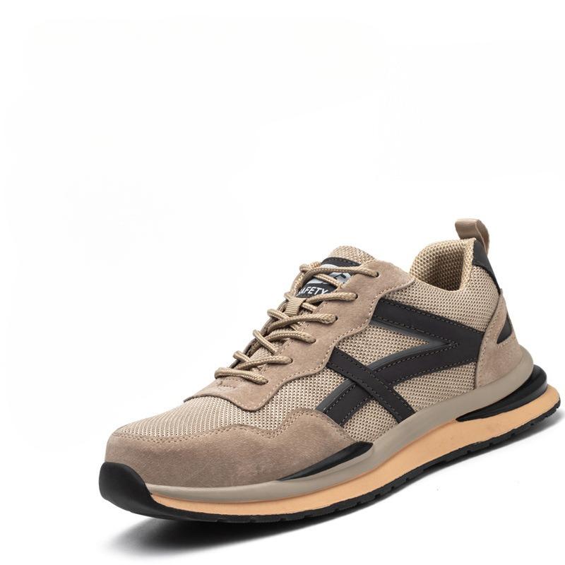 Anti-Piercing-Arbeitsversicherungsschuhe Herren Sommer Atmungsaktives Mesh Anti-Smashing-Schuhe Baustellenschutzschuhe 48 von Joom DACH