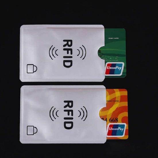 Anti-RFID Wallet Blocking Reader Bankkartenhalter ID Kreditkartenetui Schutz Metall Kreditkartenetui Aluminium von Joom DACH