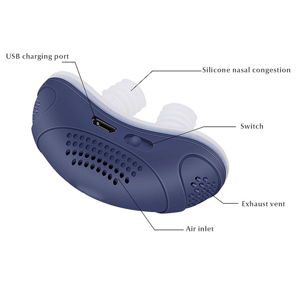 Anti-Schnarch-Gerät Anti-Schnarch-Lösung Elektrische Anti-Schnarch-Hilfen für Männer und Frauen weiß von Joom DACH