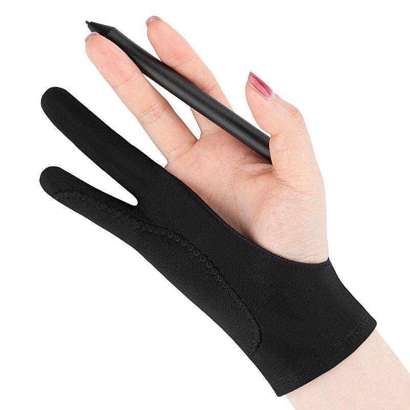Anti-Touch-Zwei-Finger-Hand-Malhandschuhe für Tablet-Digital-Board-Bildschirm, Touch-Zeichnung, Antifouling, Ölgemälde, Kunstbedarf von Joom DACH