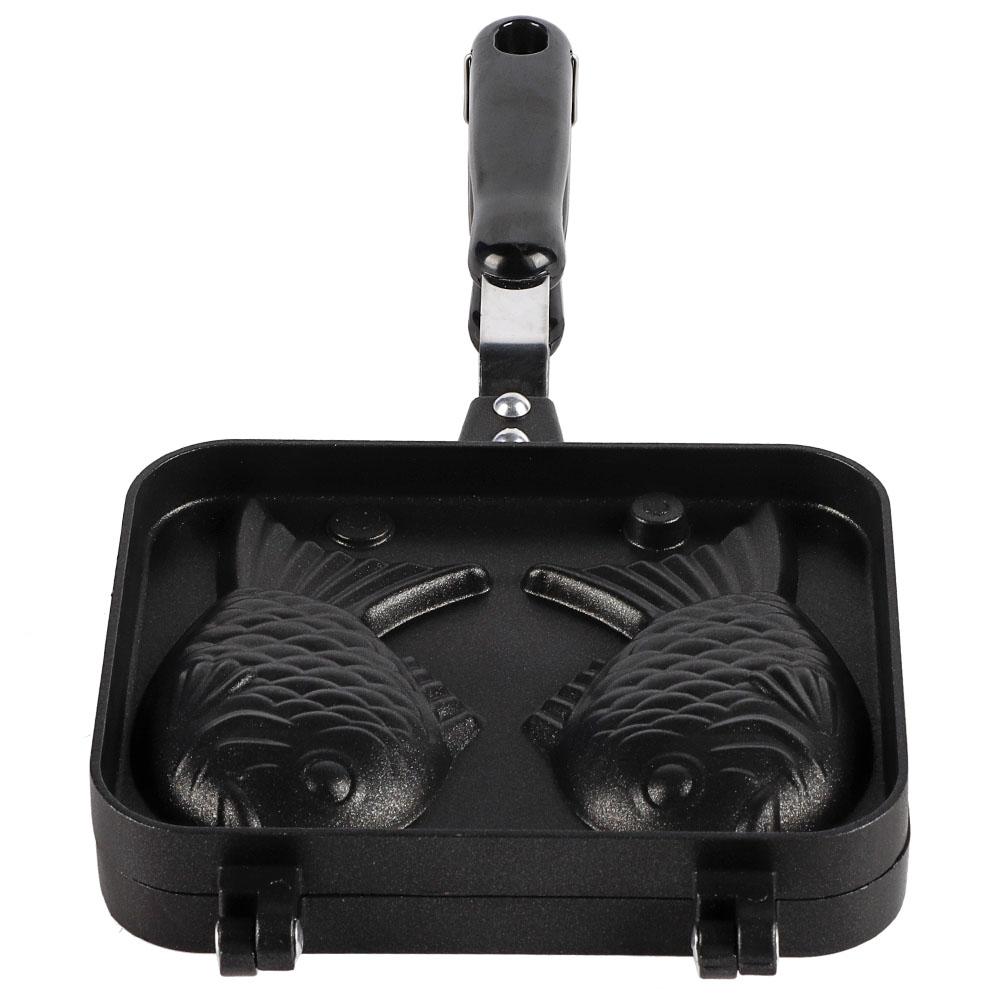 Antihaft-Backformen Waffel Kuchen Maker Pan mit 2 Seiten Fisch Form Edelstahl Form L weiß von Joom DACH