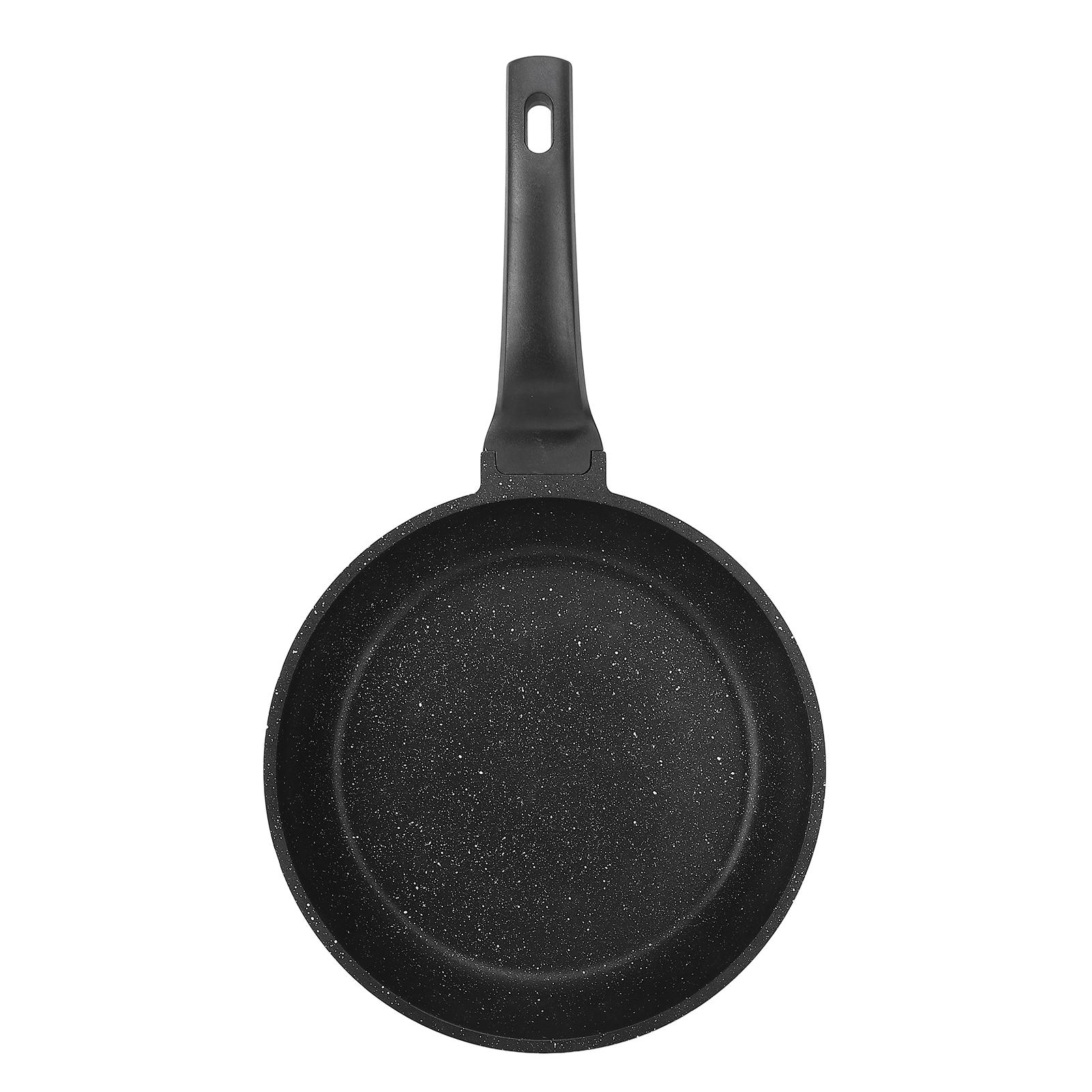 Antihaft-Bratpfanne Stielpfanne Omelettpfanne Eierpfanne mit hitzebeständigem Griff Gleichmäßige Wärmeverteilung Flach L(for 6.5-9kg) von Joom DACH