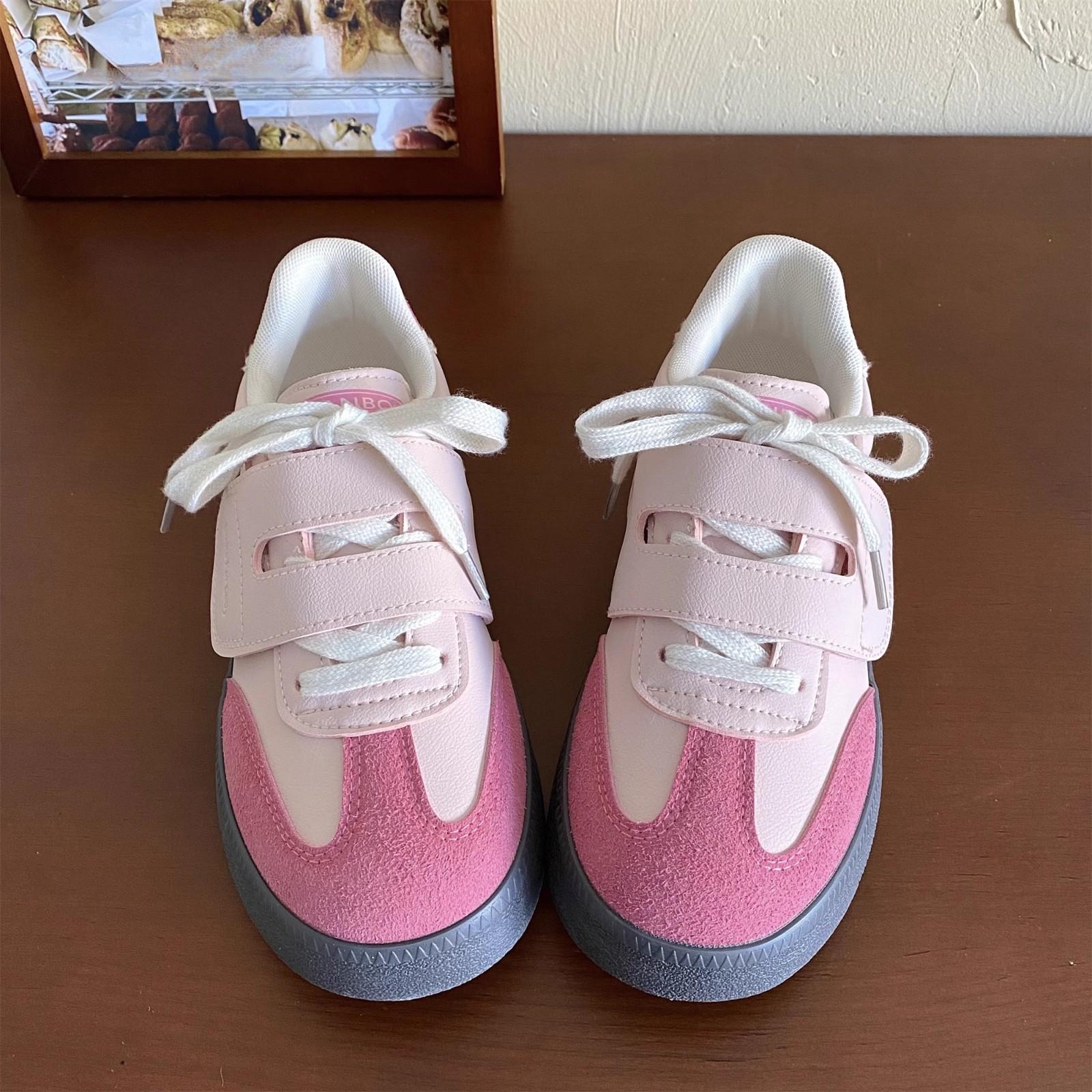 Antike Braune Schuhe Damen Herbst Neu Deutsche Trainingsschuhe Kleine Sportschuhe Damen 36 rosa von Joom DACH