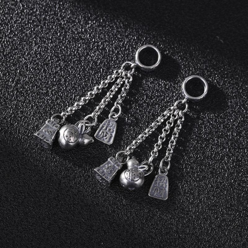 Antiksilberner Kürbisblütenanhänger: Retro Münzbörse & Schmuckanhänger für DIY Halsketten & Armbänder von Joom DACH