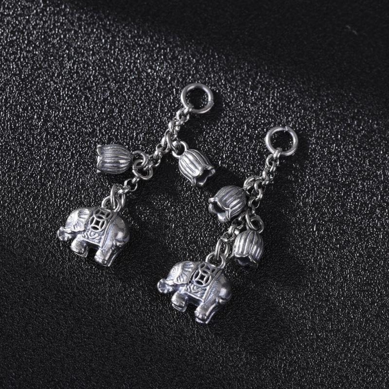 Antiksilberner Kürbisblütenanhänger: Retro Münzbörse & Schmuckanhänger für DIY Halsketten & Armbänder von Joom DACH