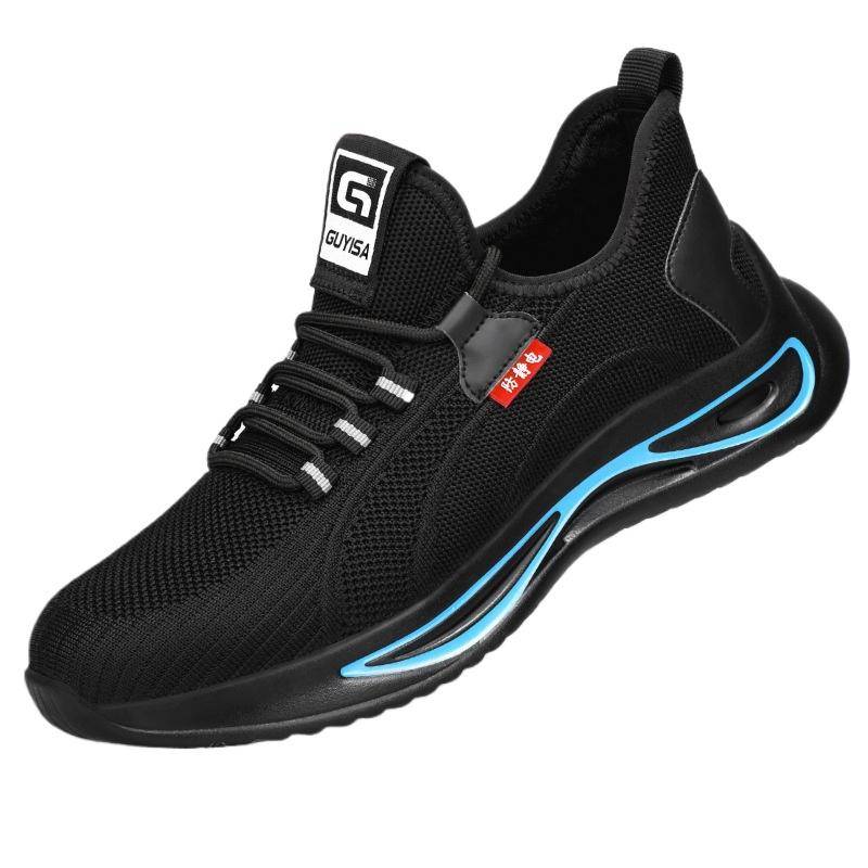 Antistatische Schuhe, Anti-Smashing- und Anti-Piercing-Schuhe für Herren, staubfreie Werkstattsicherheit, Stahlkopfschutz, Arbeitsversicherungsschuhe, verschleißfeste Schuhe 38 von Joom DACH