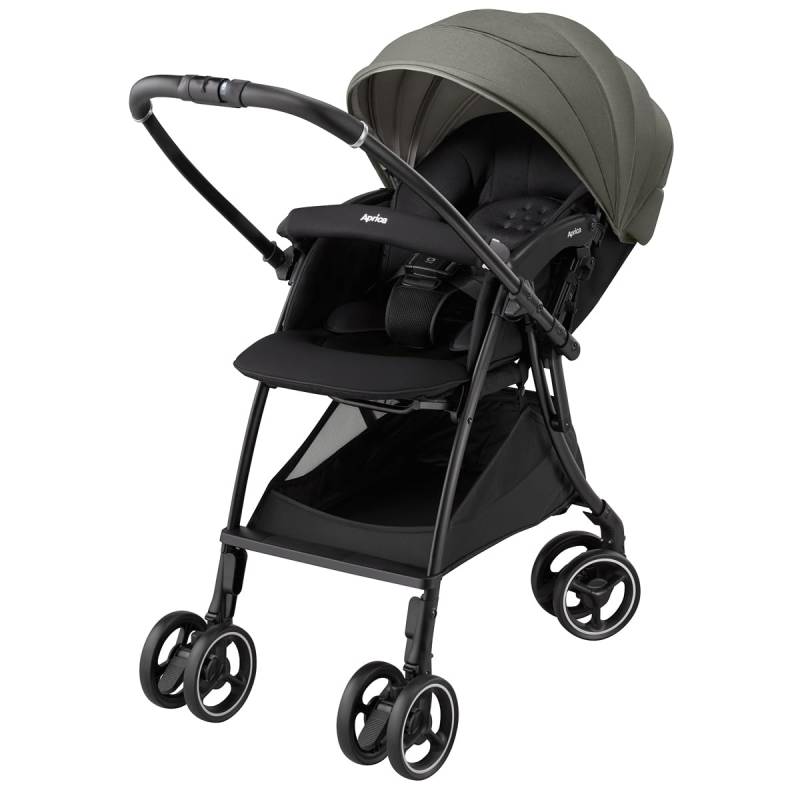 Aprica Kinderwagen Lacuna Kissen AG 1 Monat bis 36 Monate Leichtgewicht Automatik 2197396 A-Typ doppelseitig 4-Rad (Grün) [Modell 2024] von Joom DACH