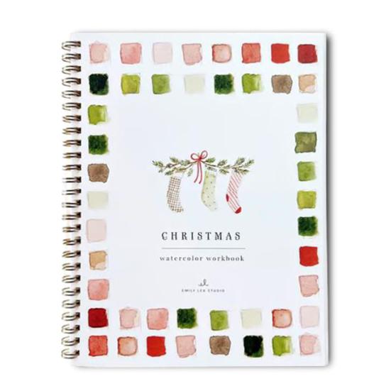 Aquarell-Arbeitsbuch für Anfänger, 12 Farben, Aquarellfarben-Set, Garten, Weihnachten, Herbst, Winter, Aquarellbuch für Kinder, Erwachsene, Jugendliche A von Joom DACH