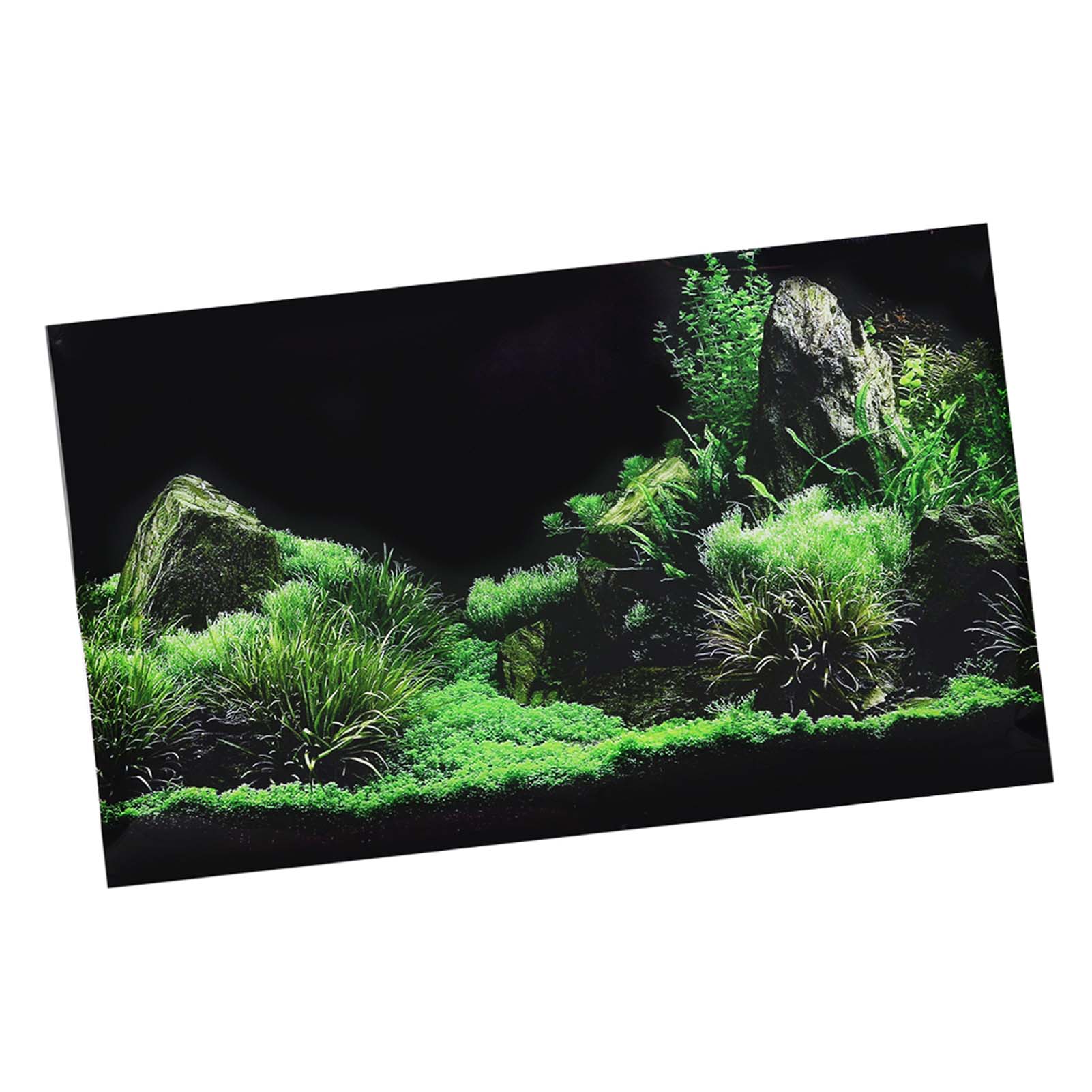 Aquarium Aquarium Meeresboden Wasser Gras Hintergrund Dekoration Malerei PVC Aufkleber 61 x 40cm von Joom DACH