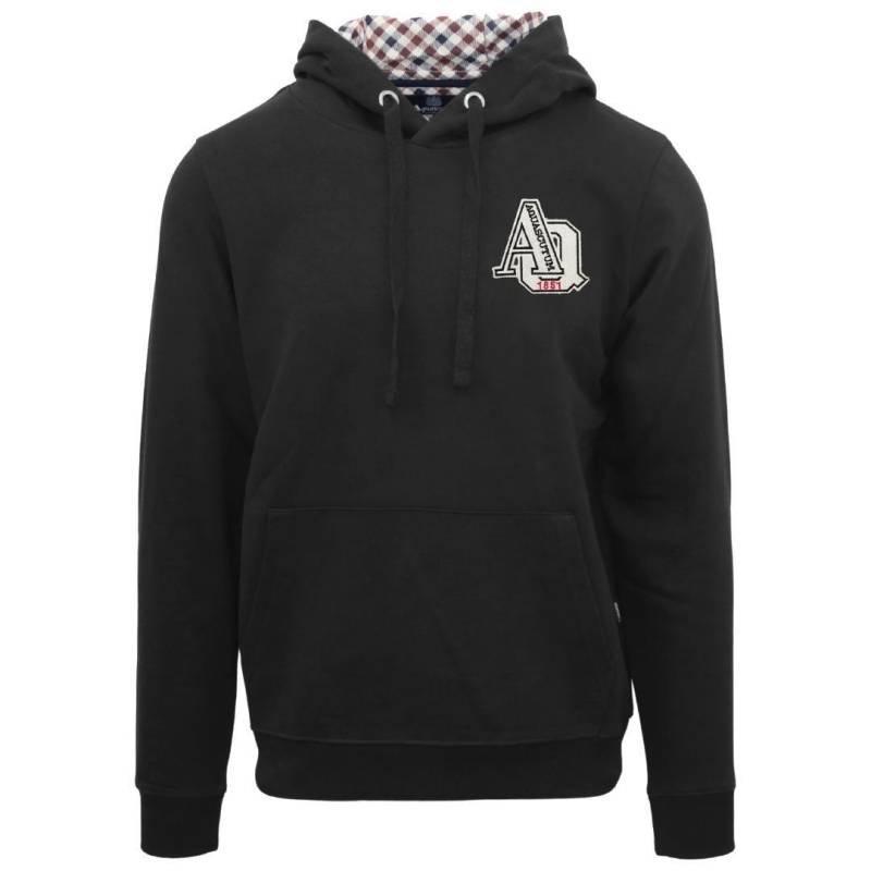 Aquascutum Herren AQ 1851 Patch Logo Hoodie M schwarz von Joom DACH